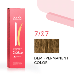 Demi-Permanent Extra-Coverage Color 7/07, 60 ml