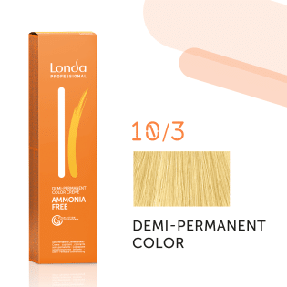 Demi-Permanent Ammonia-Free Color 10/3, 60 ml